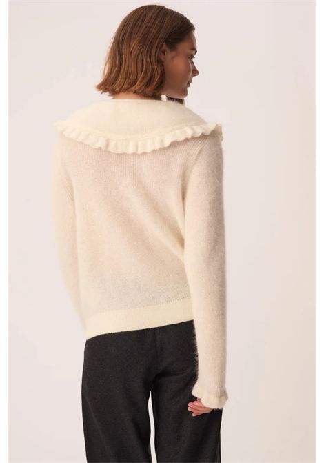 Des Petits Hauts Women's Carlie Cream Super Kid Mohair & Baby Alpaca Cardigan Des Petits Hauts |  | 1H26004802066